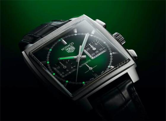 泰格豪雅（TAG Heuer）摩納哥綠色表盤